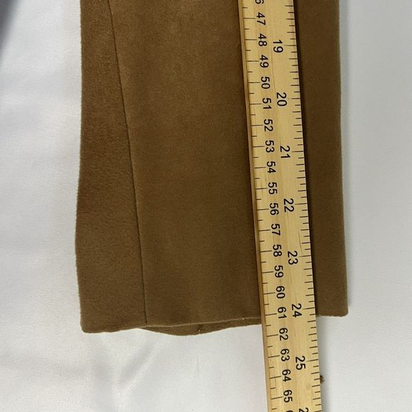 The Gallery By Hagger Vintage Caramel Suede Size 38 Coat Patch Pockets Vented - Picture 10 of 10
